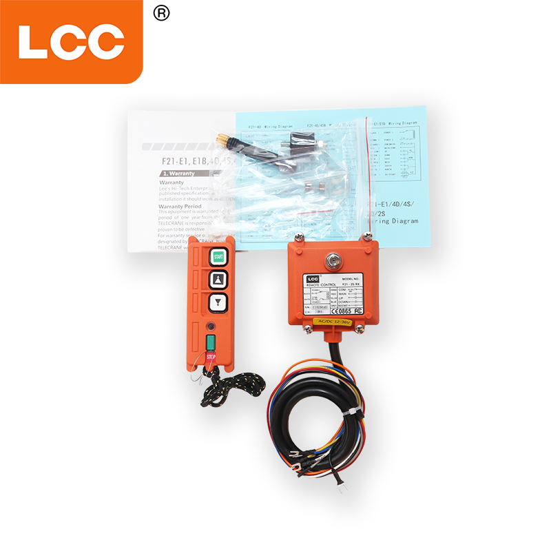 F21-2S 240V電気ホイストオーバーヘッドクレーンワイヤレスリモートコントロール 