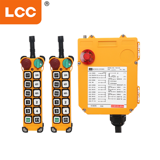 F24-12S 12チャネル産業用電気ラジオ移動リモートコントロールシステム