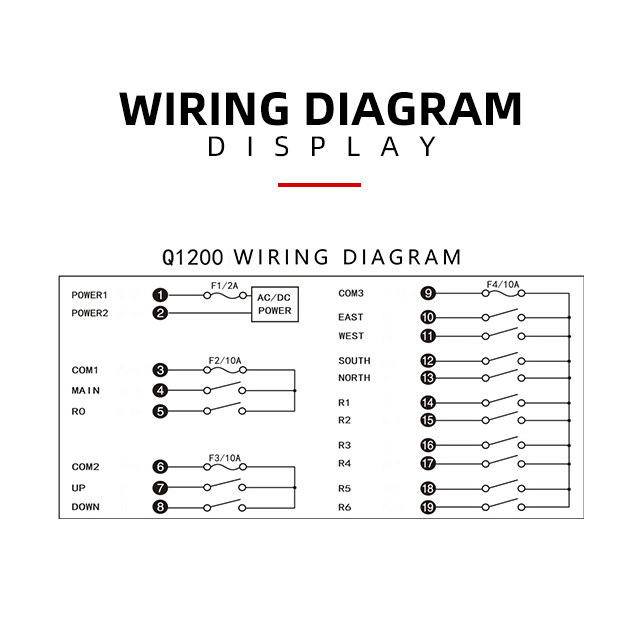 Q1200天井クレーン用シングルステップ産業用無線無線リモコン