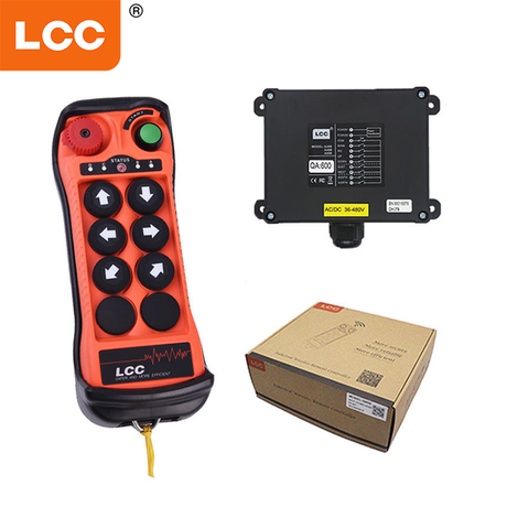 LCCメーカーQA600防水6 Button110V 220V 24VTruckワイヤレスリフティングオーバーヘッドクレーンホイストラジオ産業リモコン