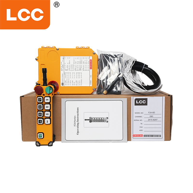 F24-8D Industrial8ボタンダブルスピード315/433MHzワイヤレスラジオリモートコントロール