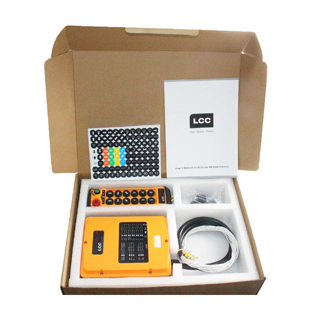 Q1212 2トランスミッター&1レシーバー電気ホイストラジオワイヤレスリモコンクレーン用