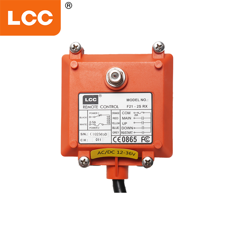 F21-2S 220V 2ボタンワイヤレス産業リモートコントロールスイッチ