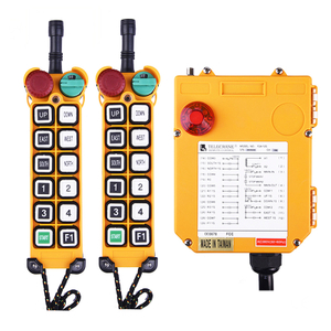 F24-12S Industrial Radio 315/433MHz 12ボタントラッククレーン用のシングルスピードワイヤレスクレーン無線リモコン