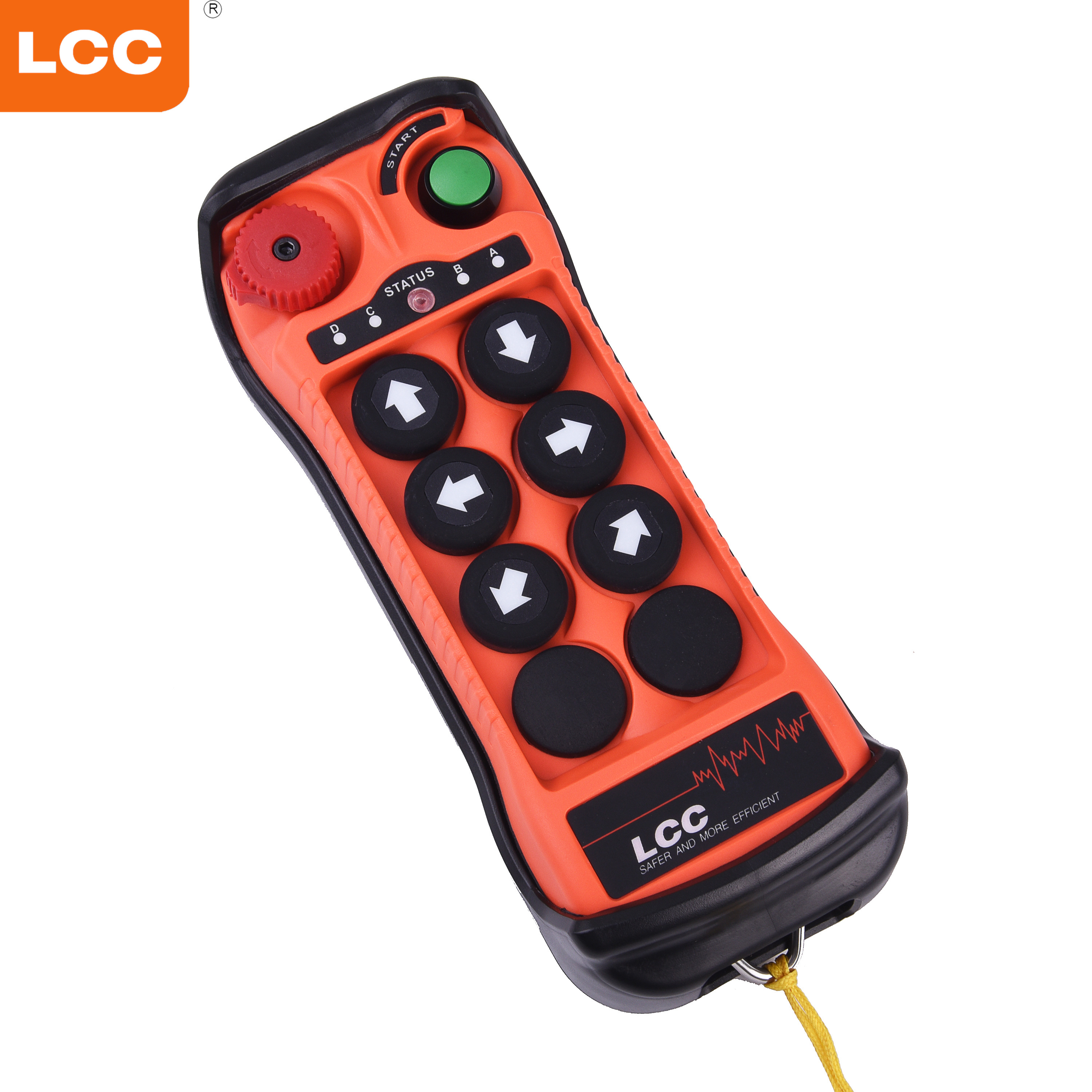 Q600 UHFワイヤレスラジオスイッチ6ボタン産業用クレーンリモートコントロールLCCリモートコントローラー