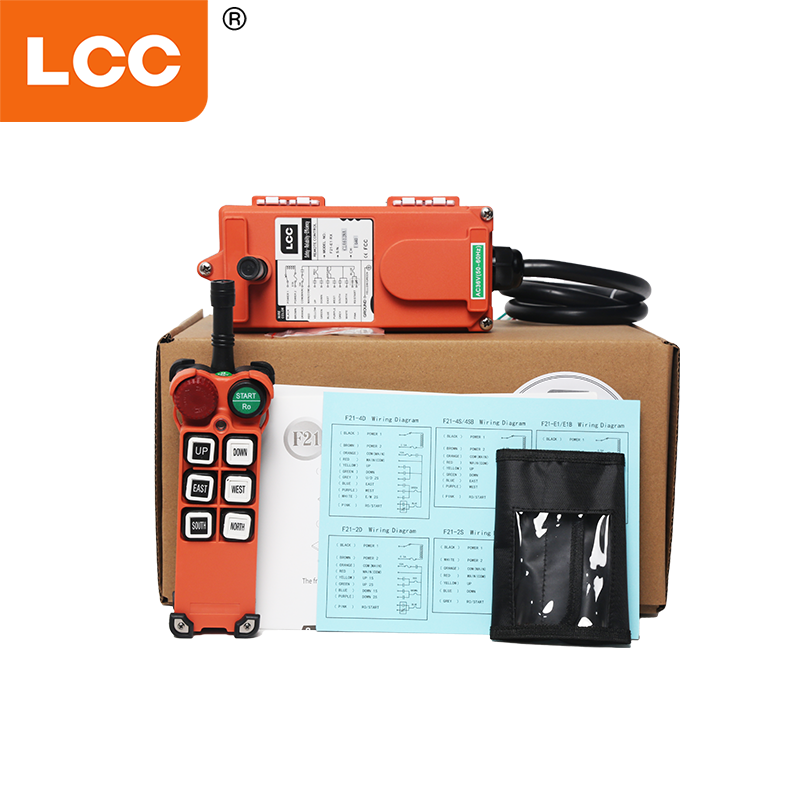 F21-E1 6シングルボタン100mホイストクレーン用のワイヤレスリモートコントロール