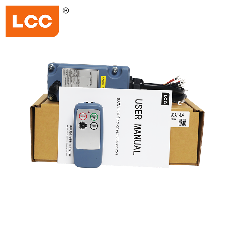 12V 24V LCC SAGA1-L4 4 ボタンシングルスピードリモートコントロールシステムタワーウインチラジオクレーンリモコン