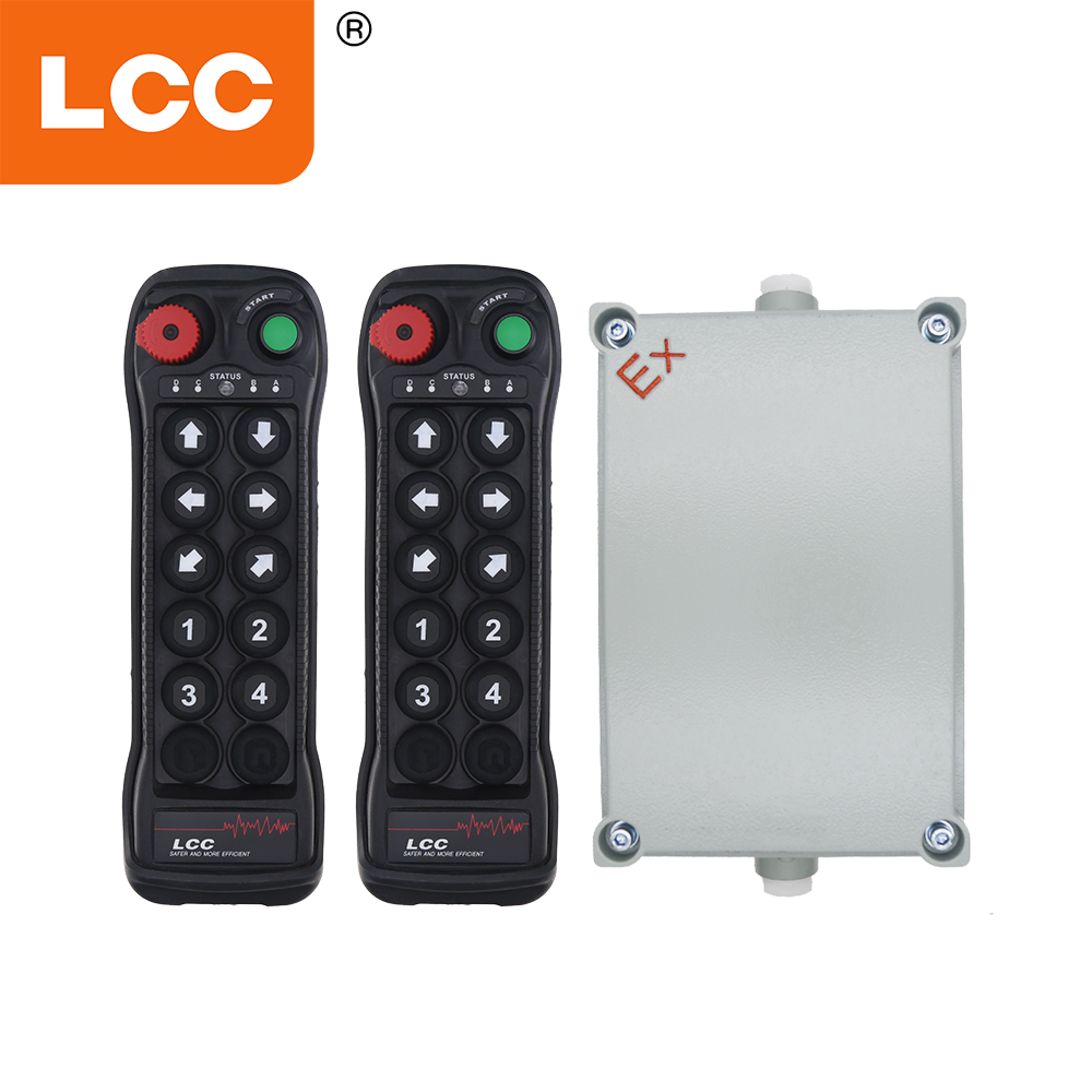 LCC BQ1000 危険区域のタワー クレーン用 10 ボタン防爆ワイヤレス防爆リモート